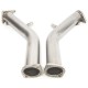 AMS Performance Red Alpha Stainless Steel Lower 3" Downpipes - Nissan Z / Infiniti Q50, Q60 3.0t VR30DDTT